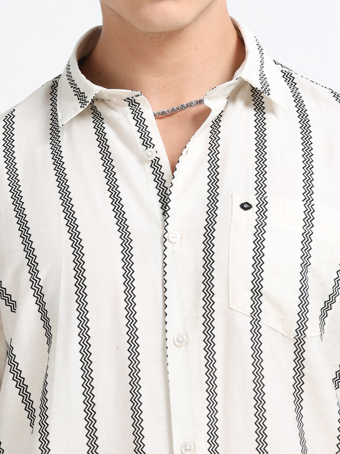 Lycra stripes polo black Shirt