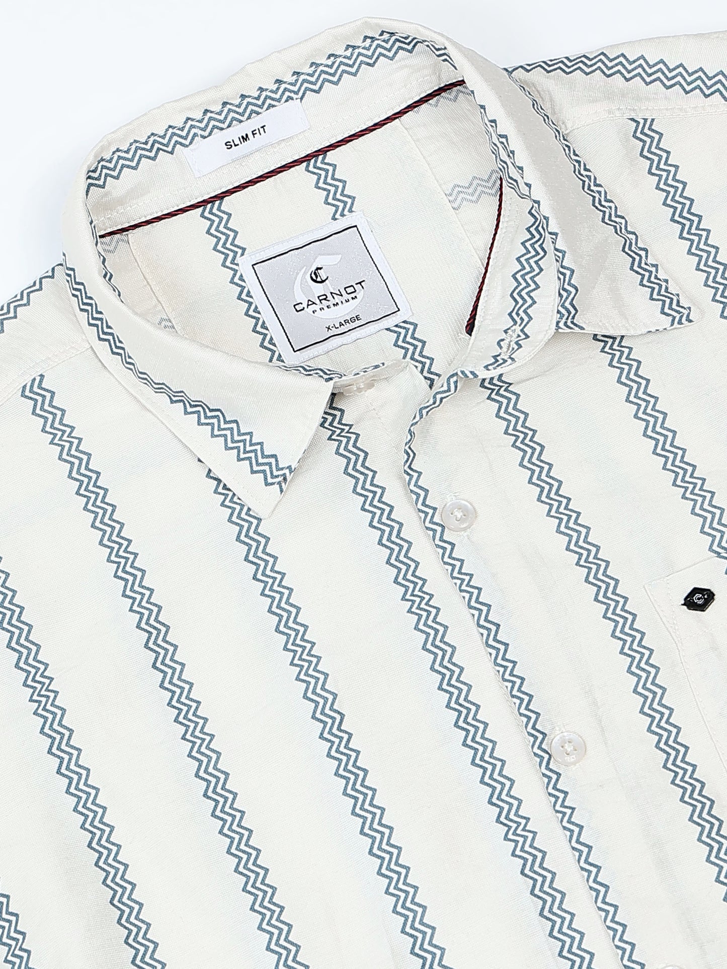 Lycra stripes polo blue Shirt