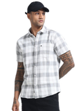 Mocklino Checks grey Shirt