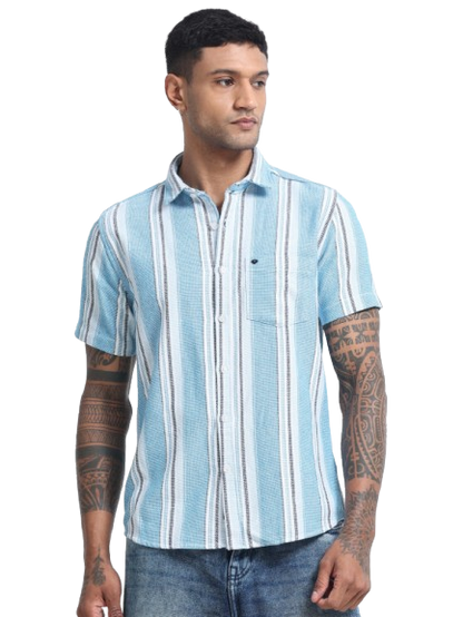 Mocklino Stripes blue Shirt