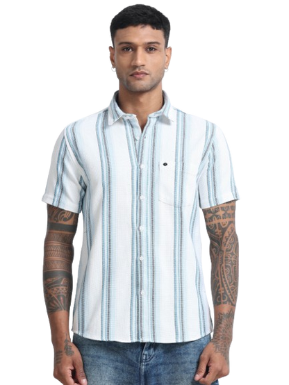 Mocklino Stripes lightblue Shirt