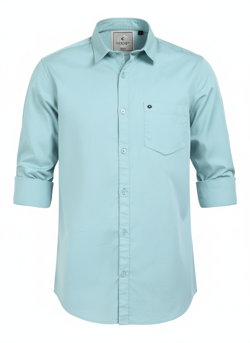 100% Cotton Twill blue Shirt